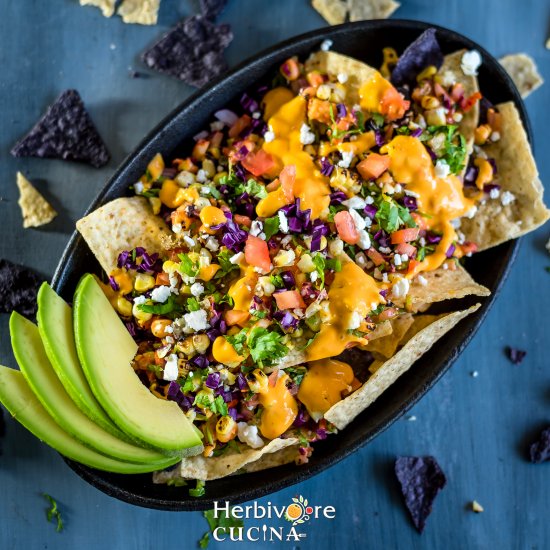 Mexican Grilled Corn Salad Nachos