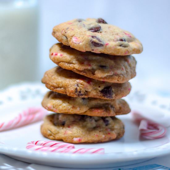 Peppermint Chocolate Chip Cookies