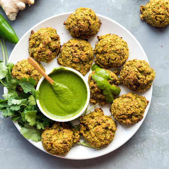 Baked Vegetable Pakoras