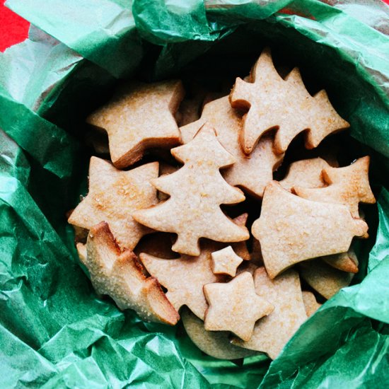 Cinnamon shortbread cookies