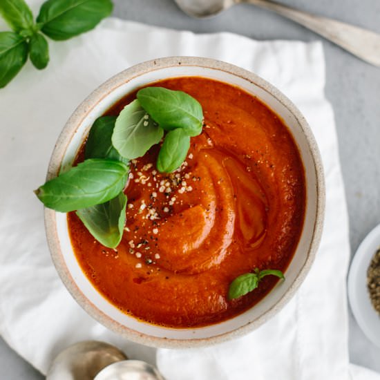 Roasted Red Pepper Tomato Soup