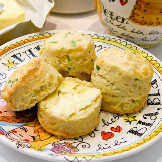 Cheese and chive scones