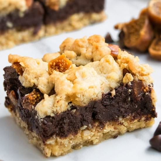 Chocolate Oatmeal Bars with Figs