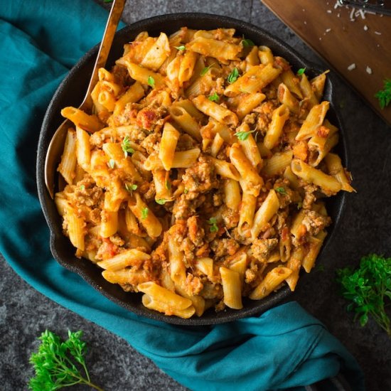 Pork Ragu with Penne