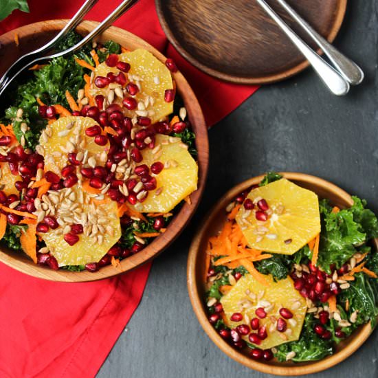 Winter Kale and Citrus Salad