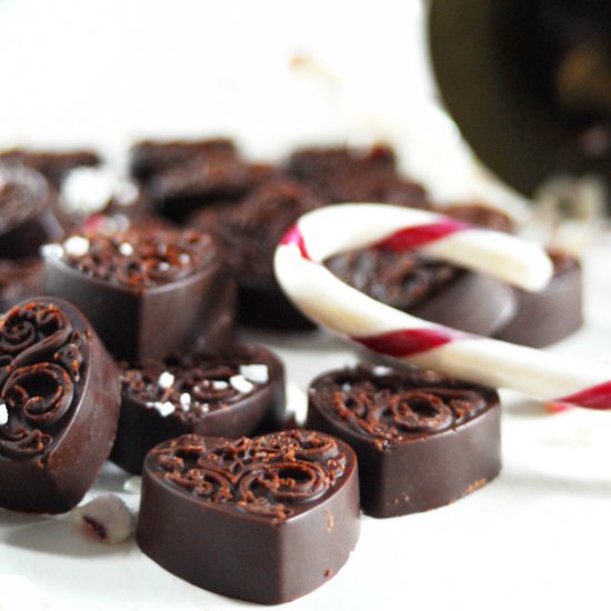 Dark Chocolate Peppermint Candies