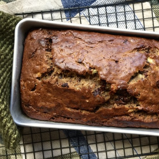 Bourbon & Chocolate Banana Bread