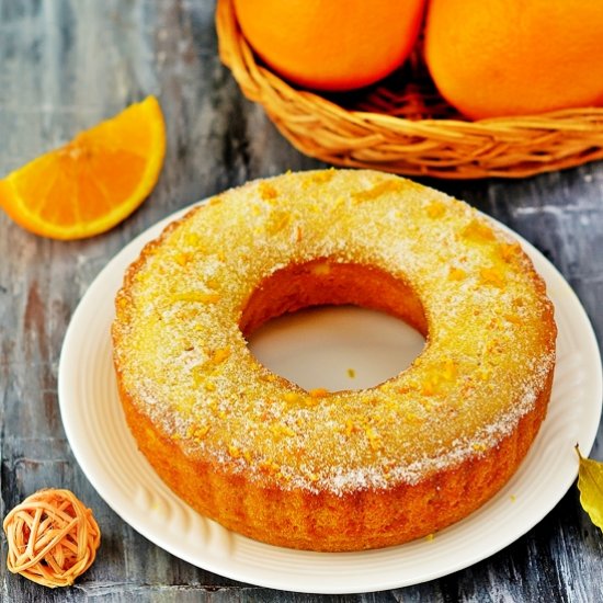 Orange Cake | Orange Sponge Cake