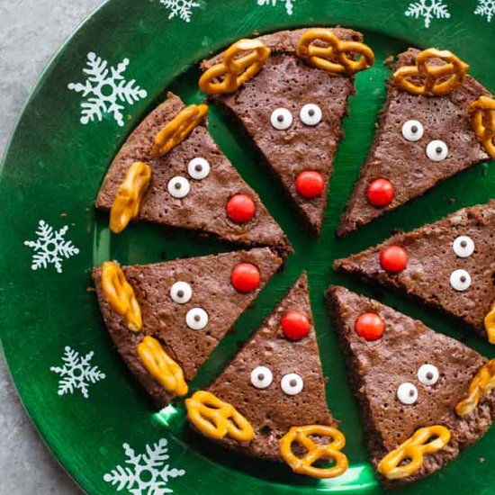 Reindeer Chocolate Brownies