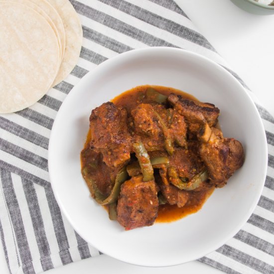 Pork Ribs With Chile De Árbol Sauce