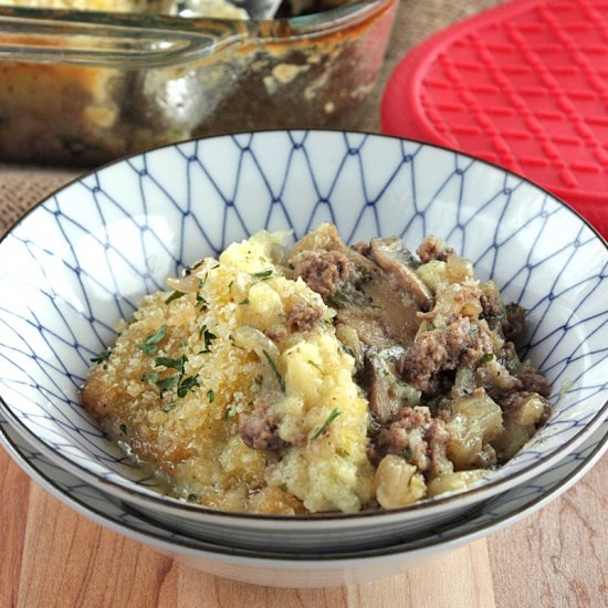 Beef and Mushroom Baked Croquette