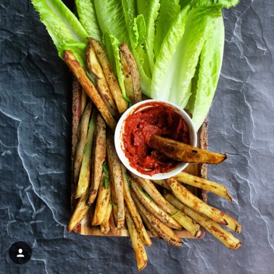 Oil-free Fries & Curry Ketchup