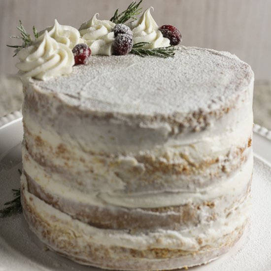 Easy Holiday Eggnog Cake