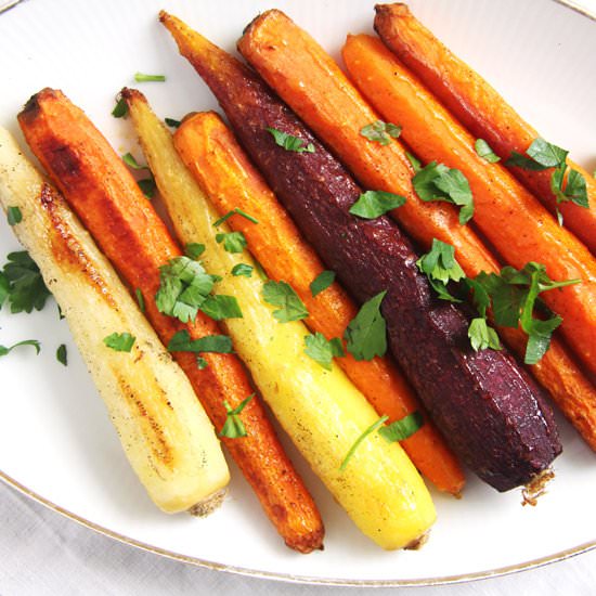 The Easiest Whole Roasted Carrots