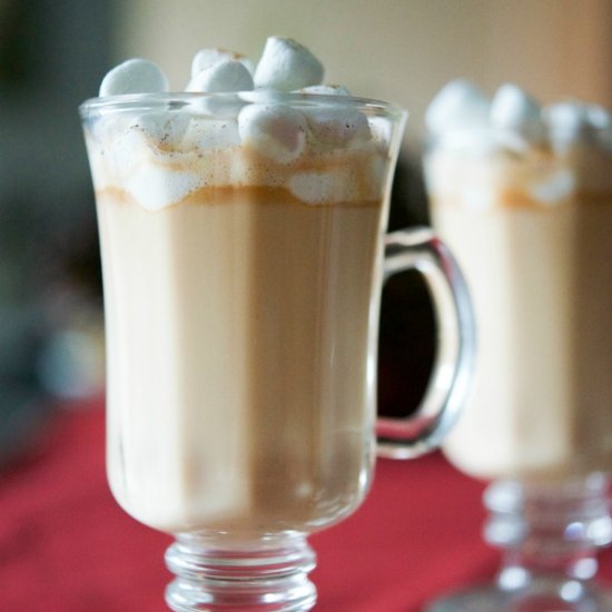 Butterscotch Eggnog Hot Chocolate