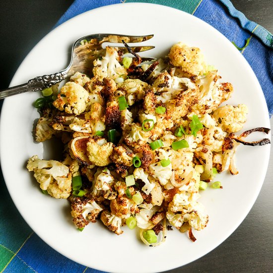 Roasted Cauliflower and Onion