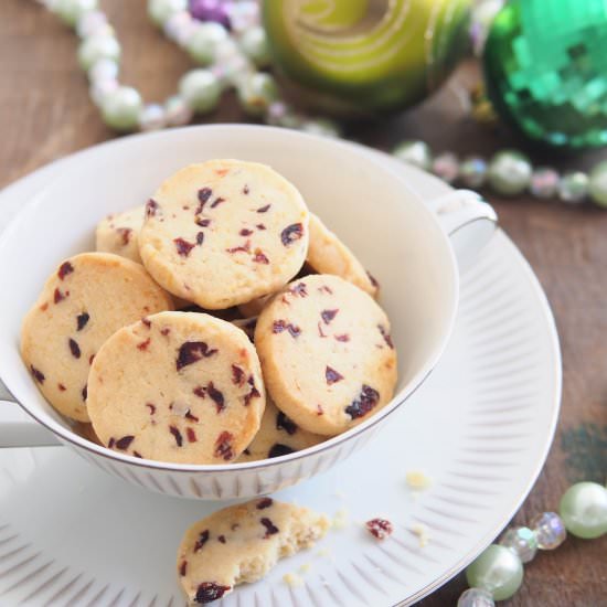 Cranberry Lemon Shortbread