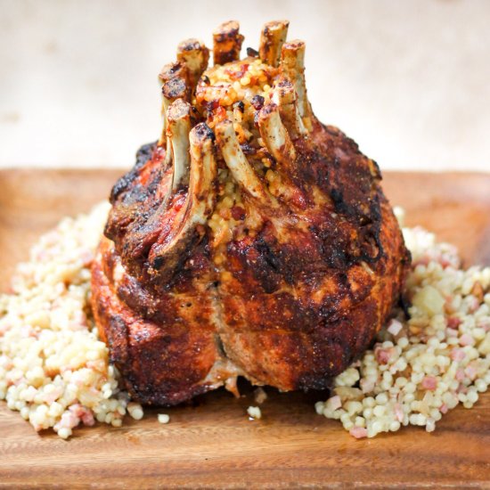 Crown Roast of Pork with Couscous