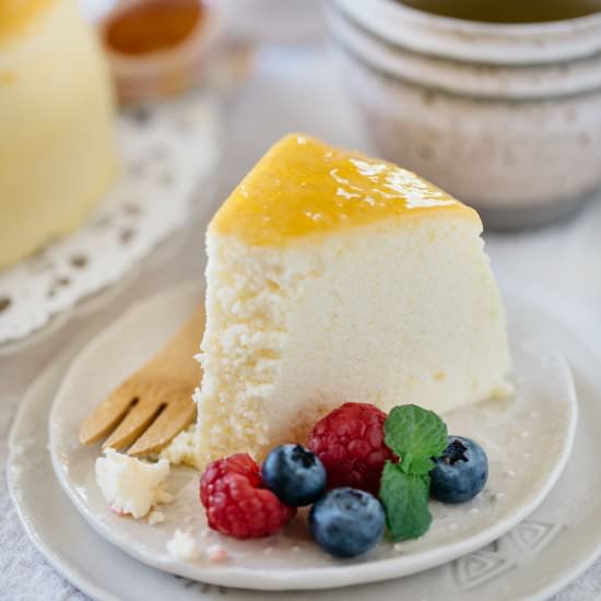 Japanese souffle cheesecake