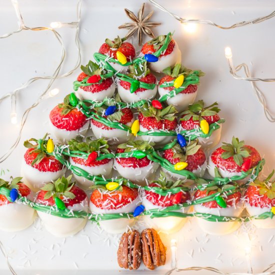 White Chocolate Strawberries Tree