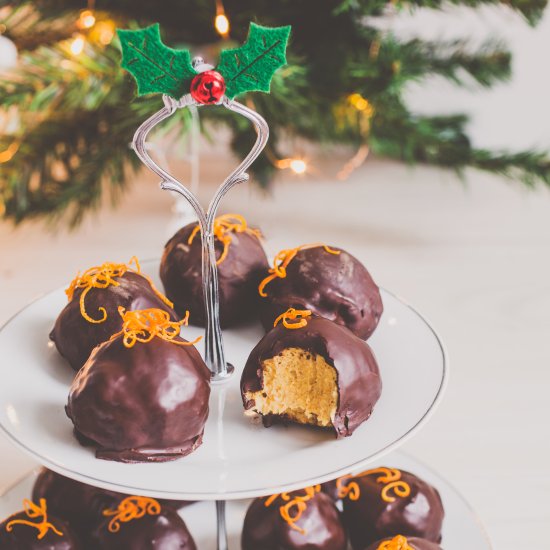 Vegan Orange Chocolate Truffles