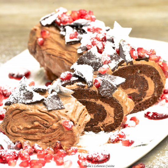 Yule Log Cake