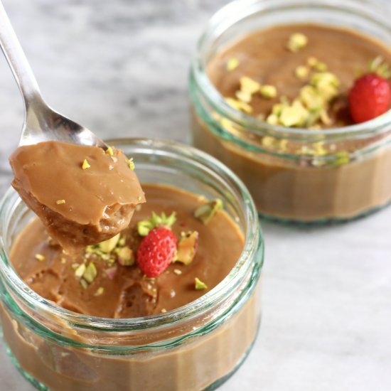 Vegan Coffee Pudding Pots