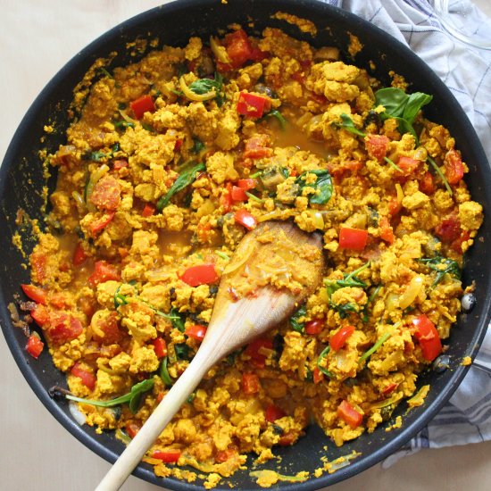 Tofu Scramble, Vegan