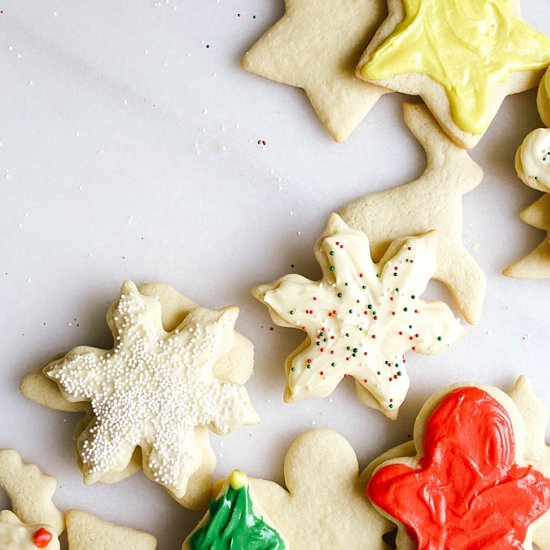 Soft Frosted Sugar Cookies