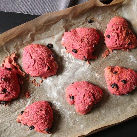 Blueberry Beet Scones