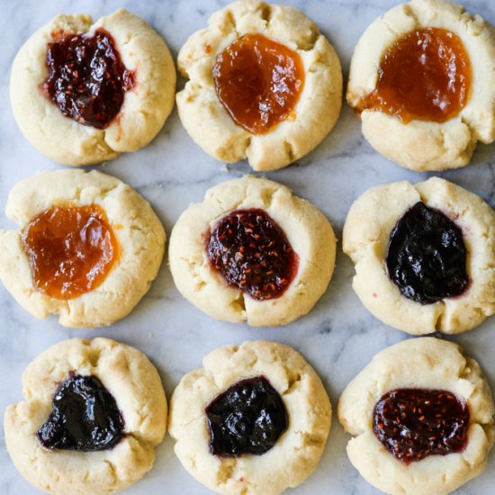 Gluten-Free Thumbprint Cookies