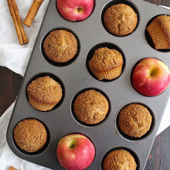 Vegan Apple Cider Muffins