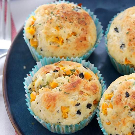 Savory Pizza Muffins