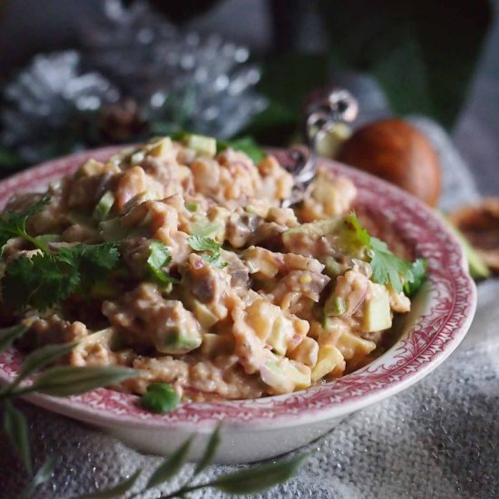 Avocado herring salad