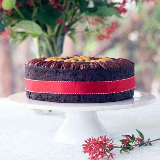 Port & Chocolate Christmas Cake