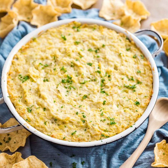 Easiest Ever Hot Artichoke Dip