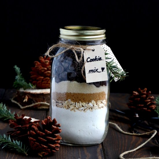 Chocolate Chip Cookie Mix in a Jar