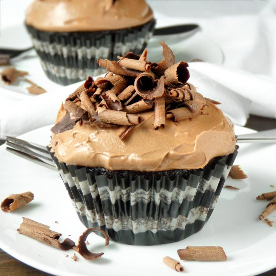 Surprise Chocolate Cupcakes for Two