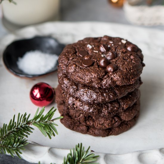 Double Chocolate Brownie Cookies