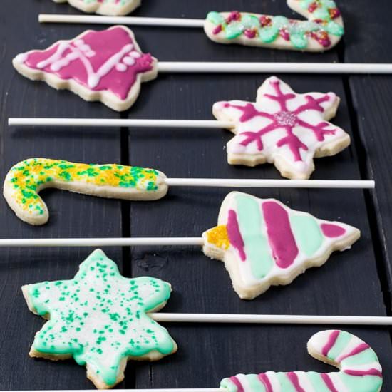 Vanilla Bean Cookie Pops