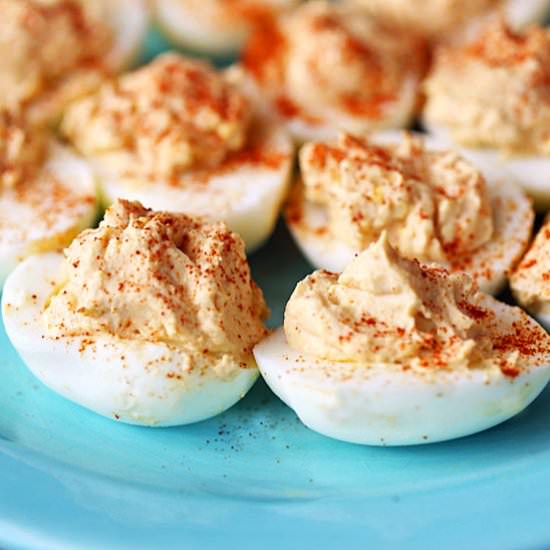 Greek Yogurt Deviled Eggs