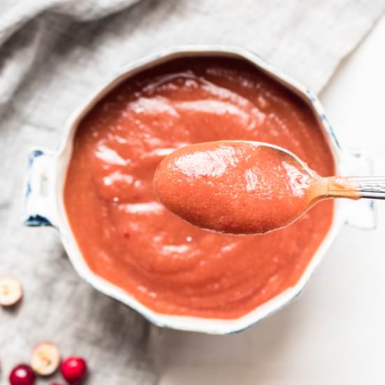 Maple Cranberry Applesauce