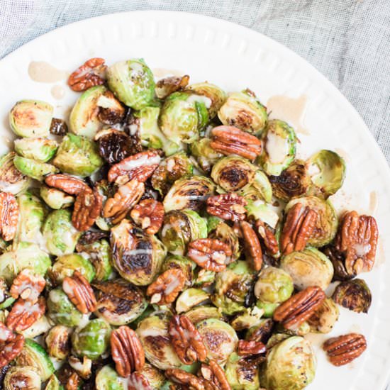 Pecan Brown Butter Brussels Sprouts