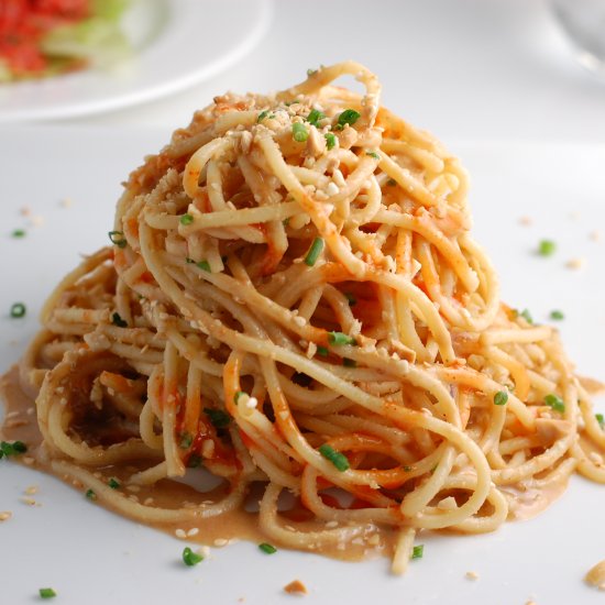 Cold Sesame Noodles & Peanut Sauce