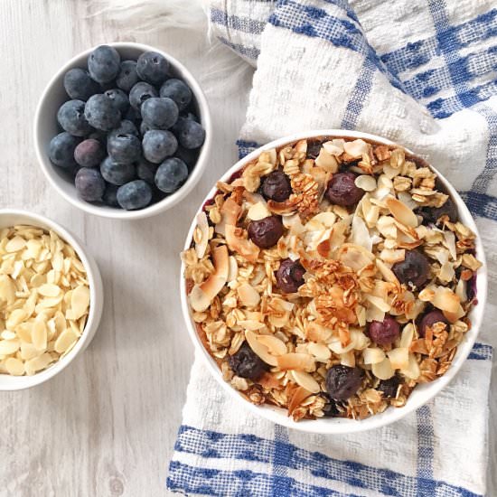 Healthy Blueberry Baked Oats