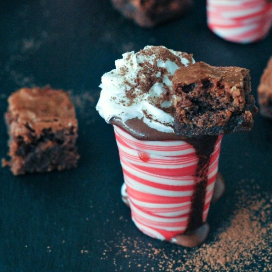 Hot Chocolate Peppermint Shots