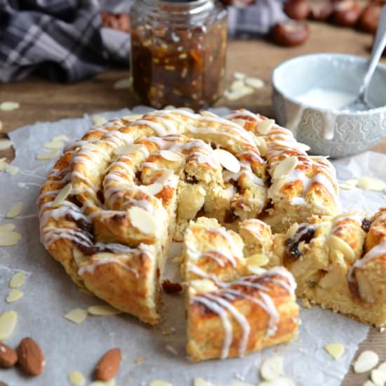 Mince Pie Marzipan Swirl