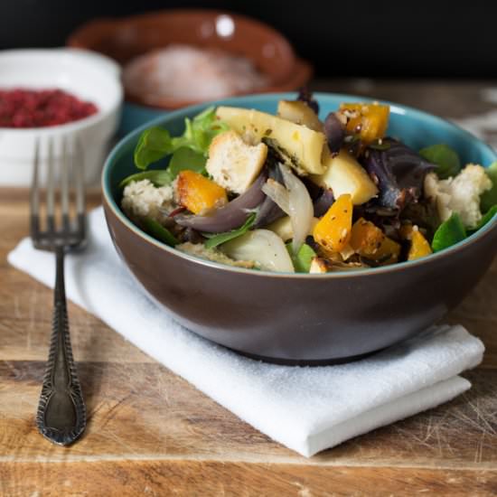 Maple and Thyme Winter Veggie Salad