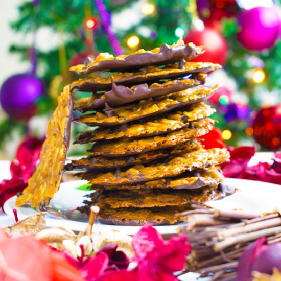 Toasted Almond Florentines