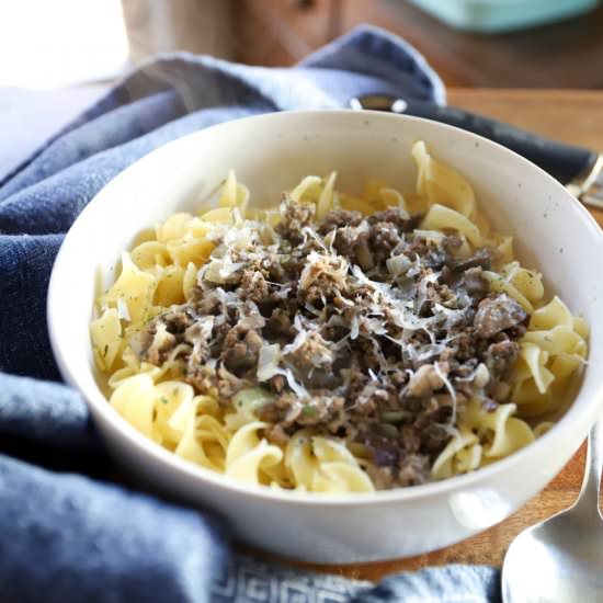 Easy Beef and Mushroom Stroganoff